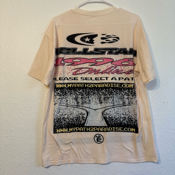 Helstar Graphic Tee - Cream and Multicolor - Picture 2 of 8